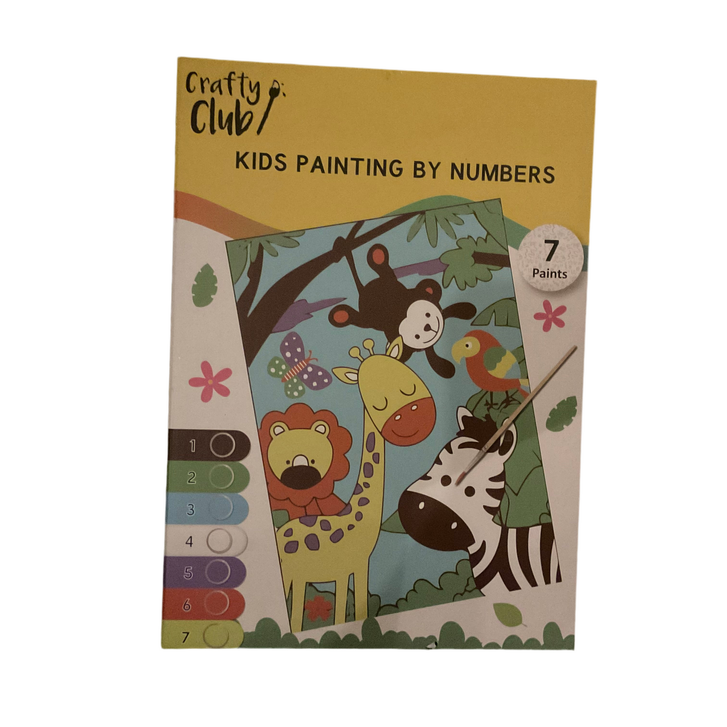 Kids painting by numbers