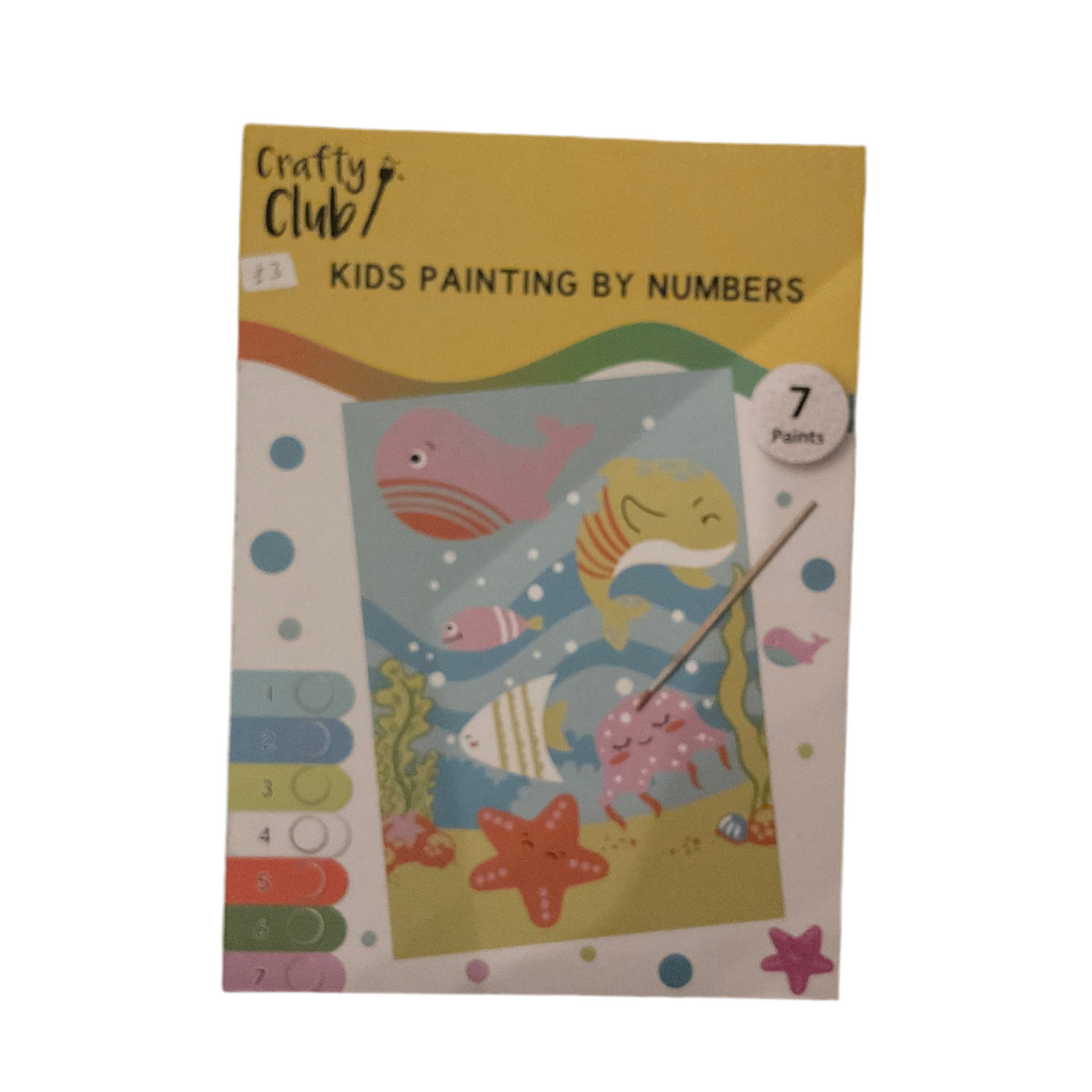 Kids painting by numbers
