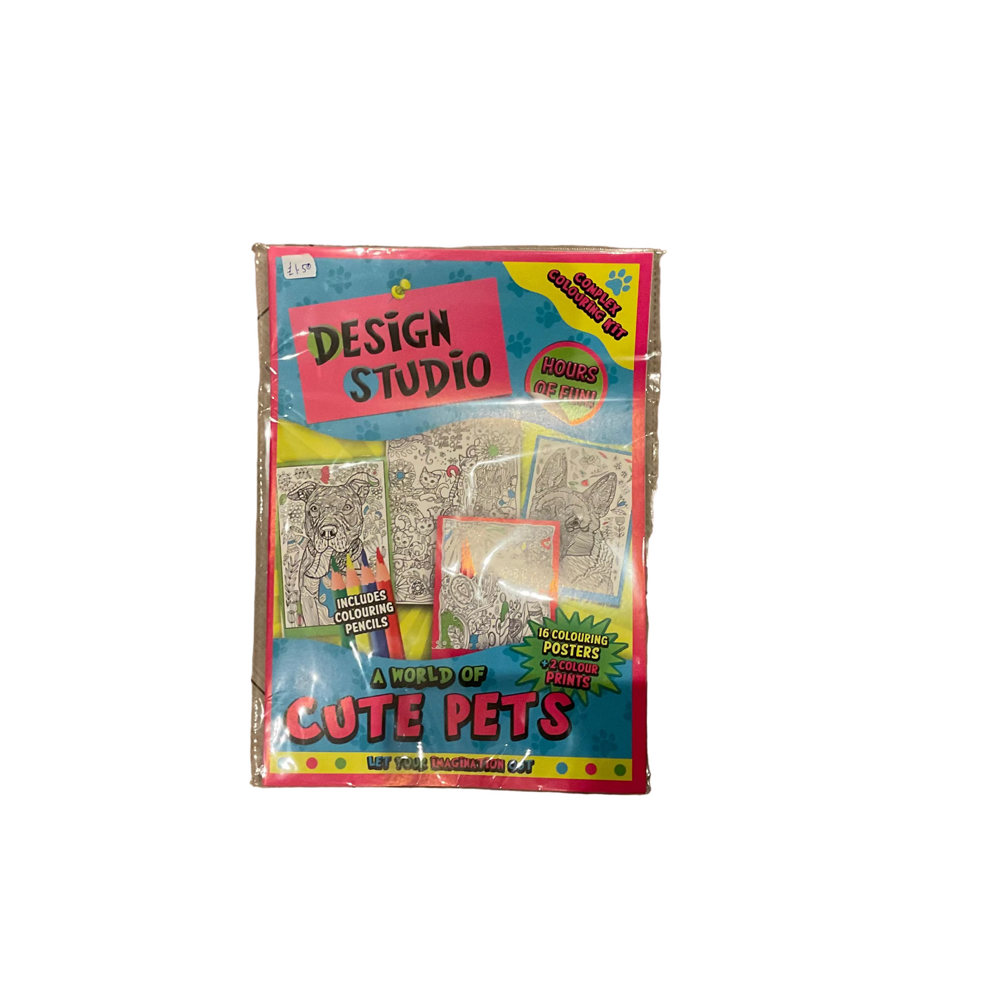 Design Studio Complex Colouring Kit - Cute Pets - The Bargain Corner