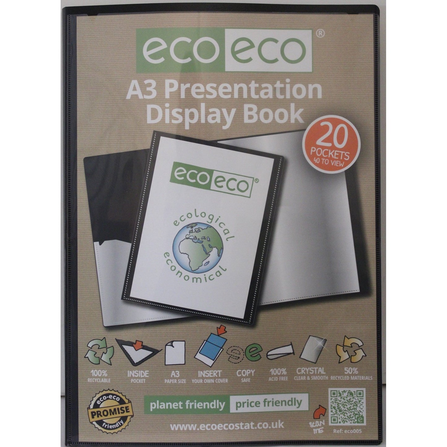Eco Presentation Display Book A3 - The Bargain Corner