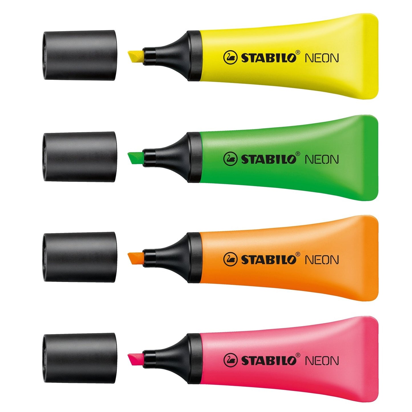 Stabilo Boss Neon Highlighter - Pack of 4 - The Bargain Corner
