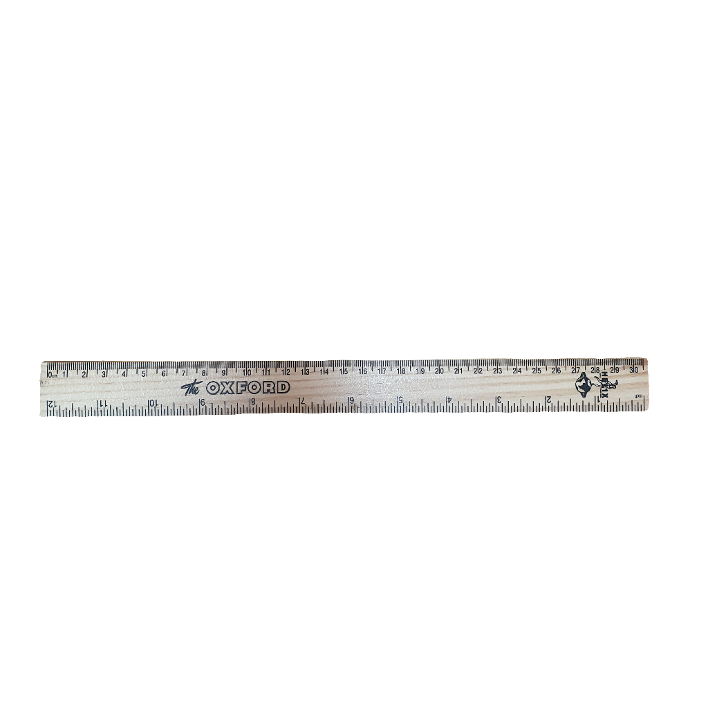 Wooden Helix Ruler - 30cm - The Bargain Corner