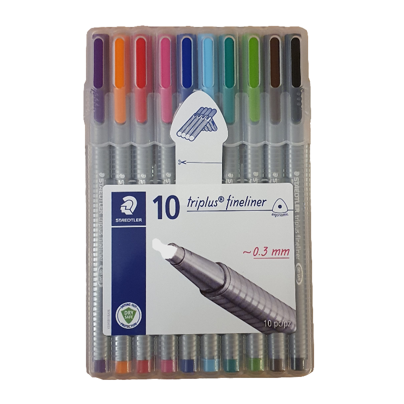 Staedtler Fineliners - Pack of 10 - The Bargain Corner