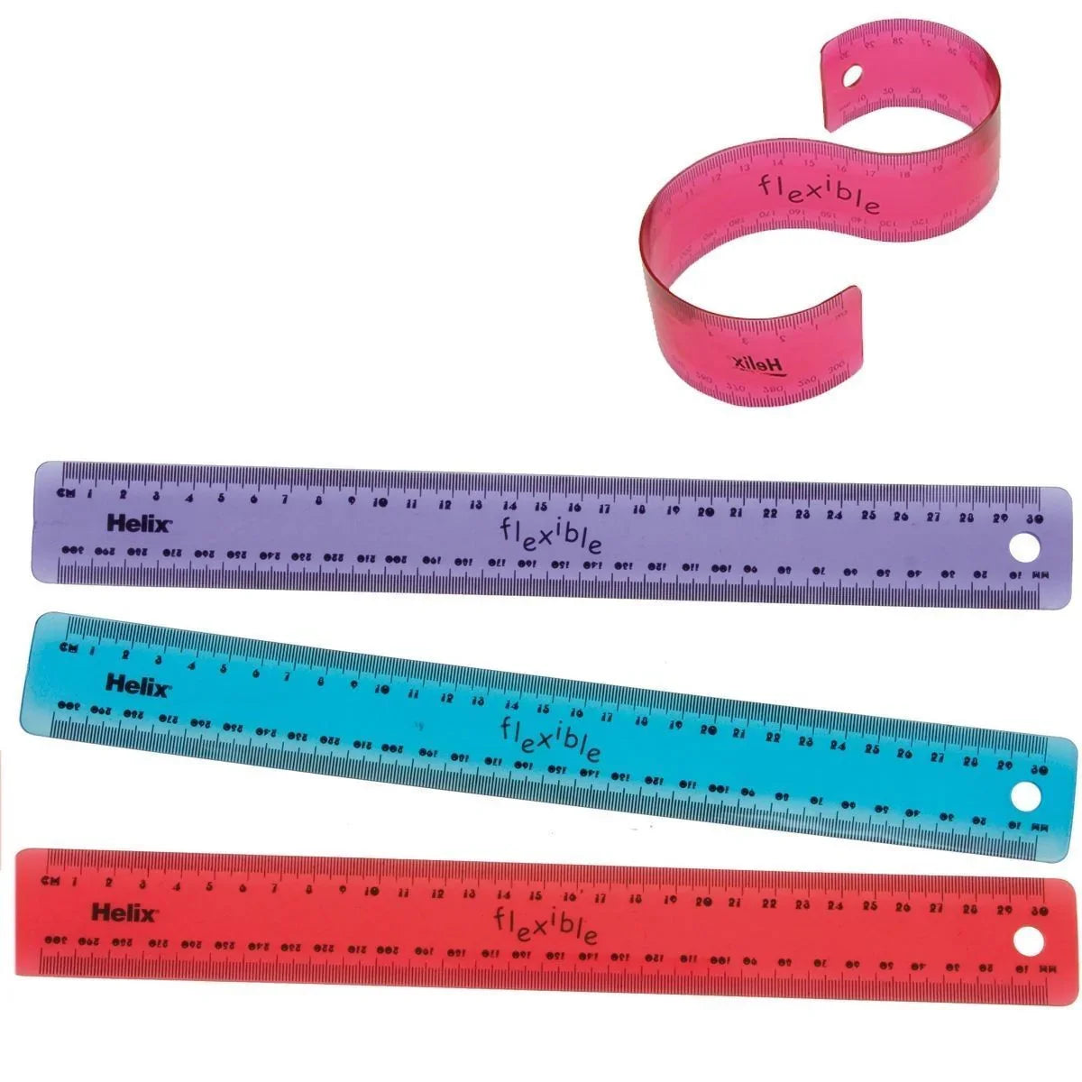 Helix Flexible Ruler - 30cm - The Bargain Corner