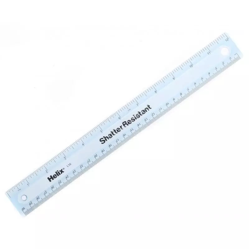 Helix Plastic Ruler - 30cm - The Bargain Corner