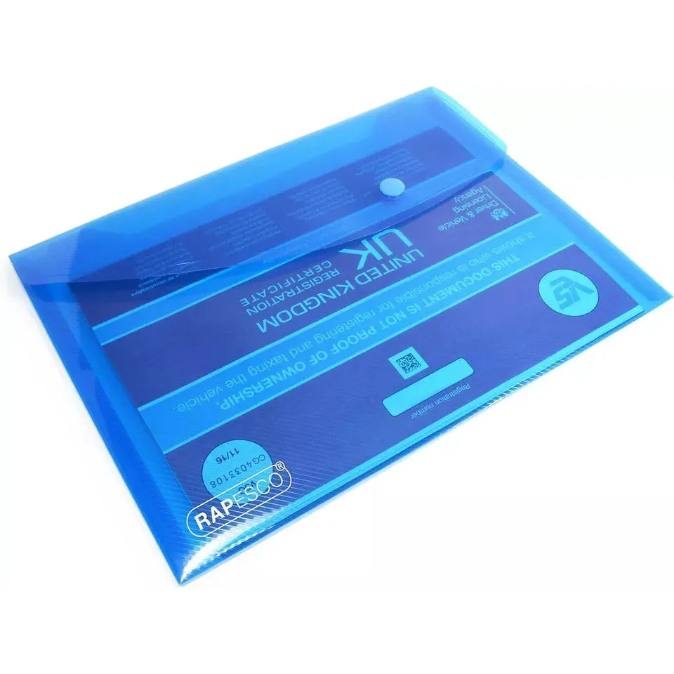 A5 Rapesco Popper Wallet - The Bargain Corner