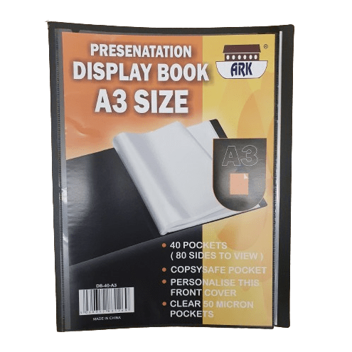 A3 Display Folder 40 pockets - Ark - The Bargain Corner