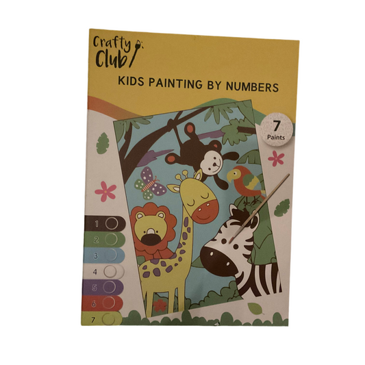 Kids painting by numbers
