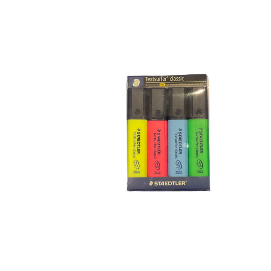 Staedtler Highlighter Set – 4 Vibrant Colours for Study & Work - The Bargain Corner
