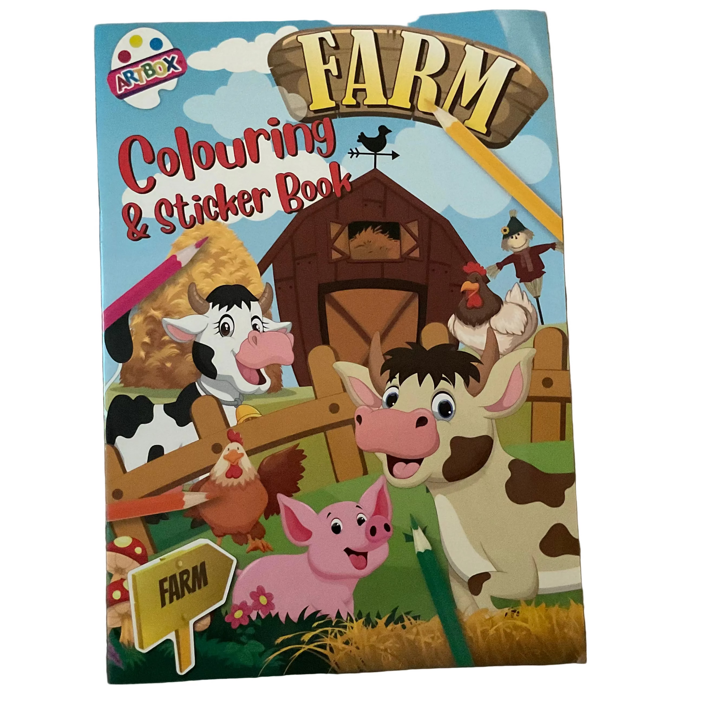 Scene colouring & sticker book