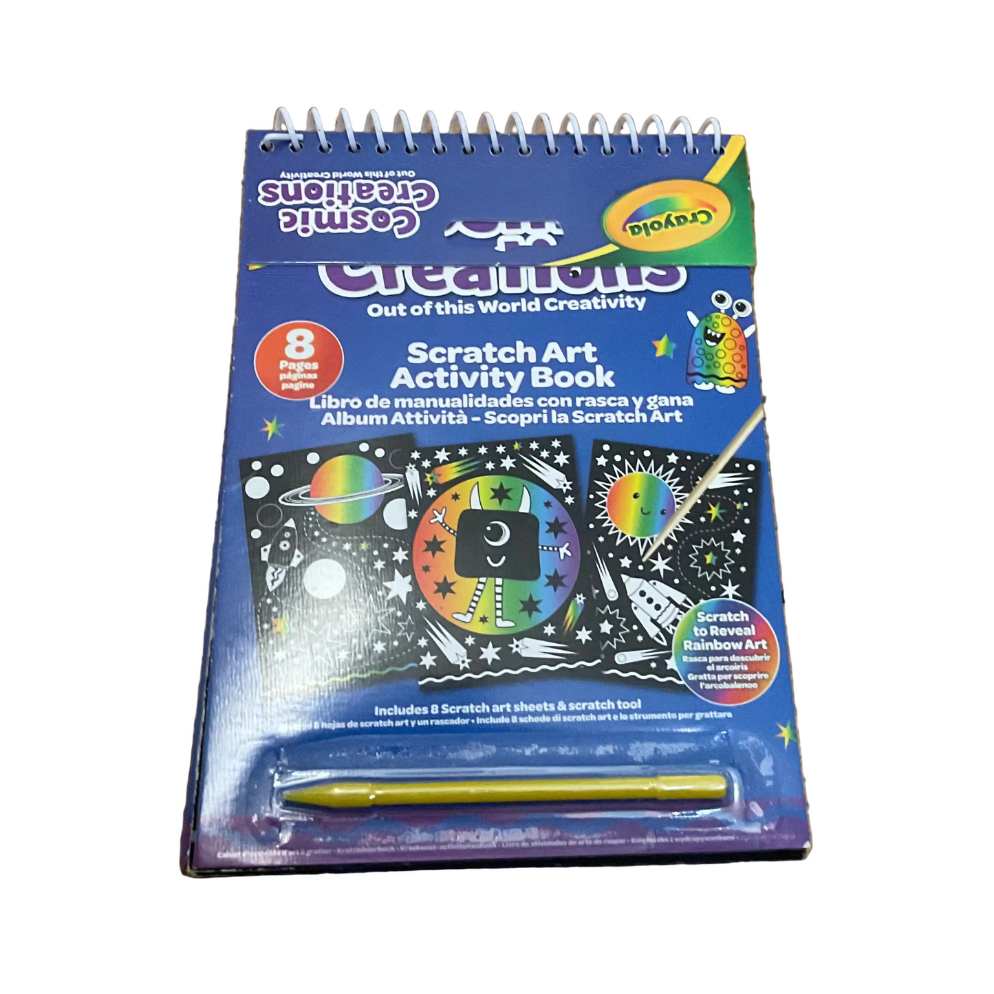 Cosmic creations scratch art