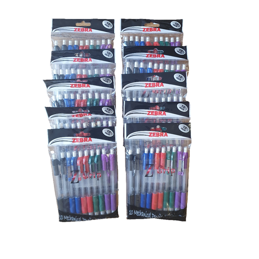 100 Zebra Mechanical Pencils